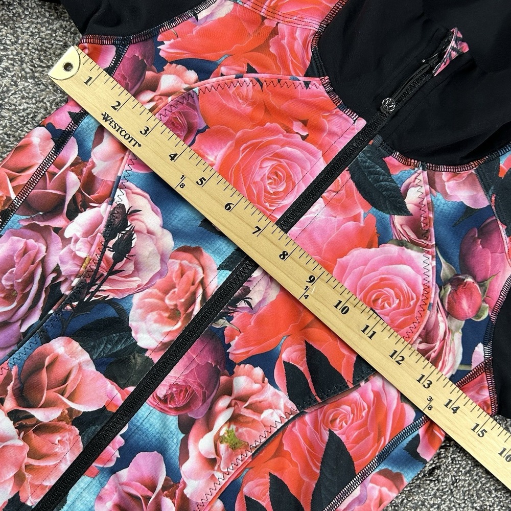 Lululemon Asana Secret Garden Jacket Womens 2 Floral Full Zip Athleisure Workout - Picture 7 of 12